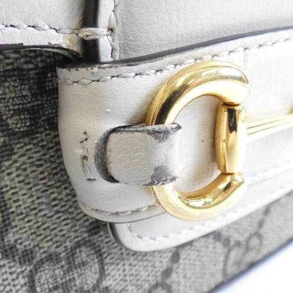 GUCCI Beige Horsebit Shoulder Bag - Picture 5 of 10
